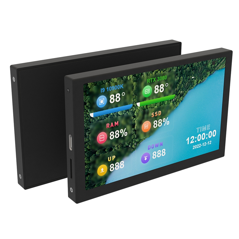 5 Inch Computer Monitor For Mini ITX Case IPS Secondary Screen CPU GPU RAM HDD Monitoring USB Display AIDA64