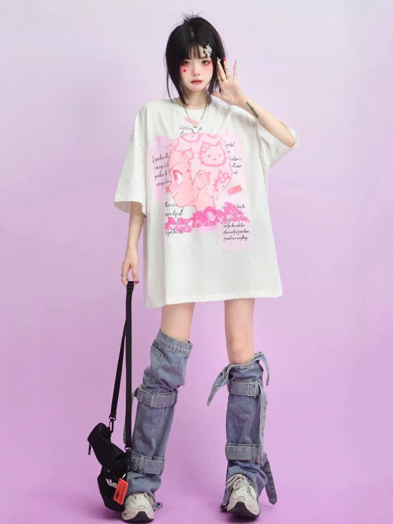 REDDACHiC Acubi Fashion Y2k Leg Warmers Women Streetwear Bandage Denim Boots Cover Long Knee-high Socks Womens Gaiter Japanese 240613