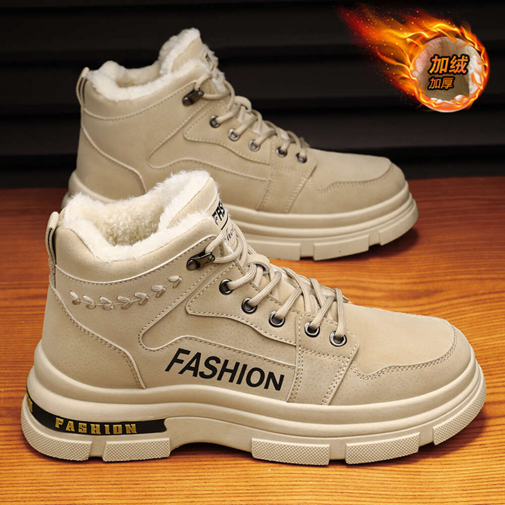 183 Special offer store autumn and winter men's shoes, mid top Martin boots, snow boots