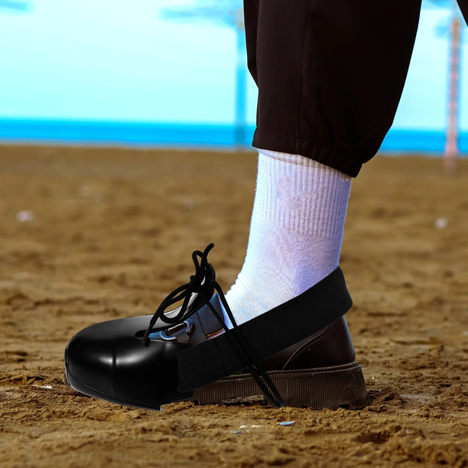 1 Pair Safety Shoe Covers with Steel Toe-cap Labor Insurance Protective Overshoes for Production Area 240613