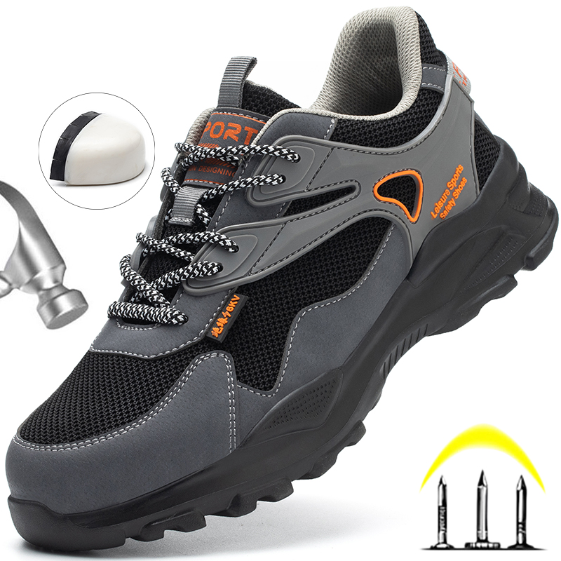 6KV Insulation Plastic Toe Men Women Safety Shoes Breathable Lightweight Indestructible Work Sneakers Boots Man f8ec