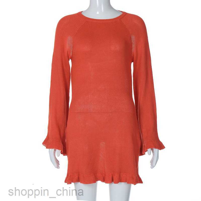 Basic Casual Women Dresses New Fashionable Style Sexy Hollow Open Back Lace up Neck Tie Long Sleeves Wrapped Hip Fish Tail Dress