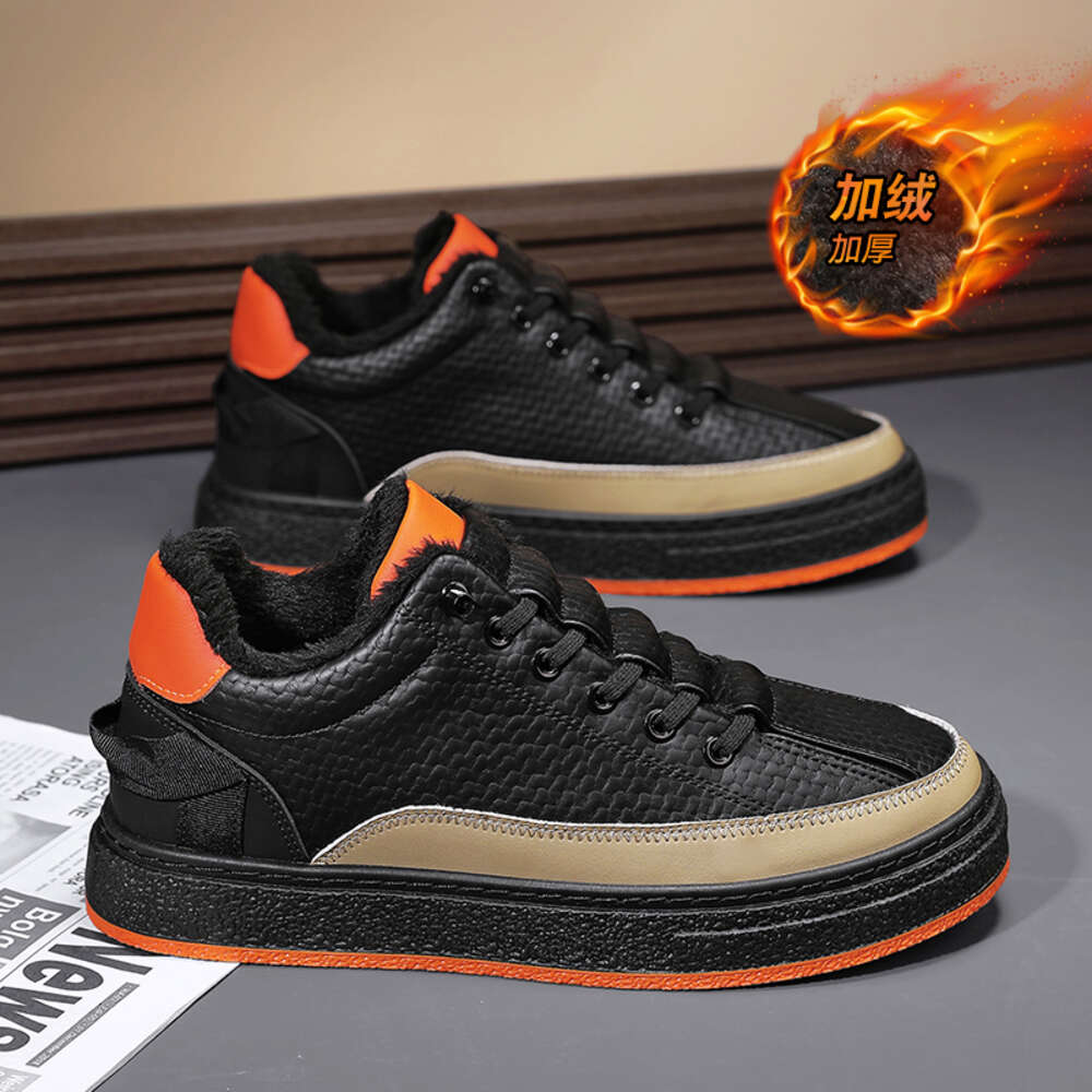 192 Special price store autumn and winter low cut leather men's cotton shoes