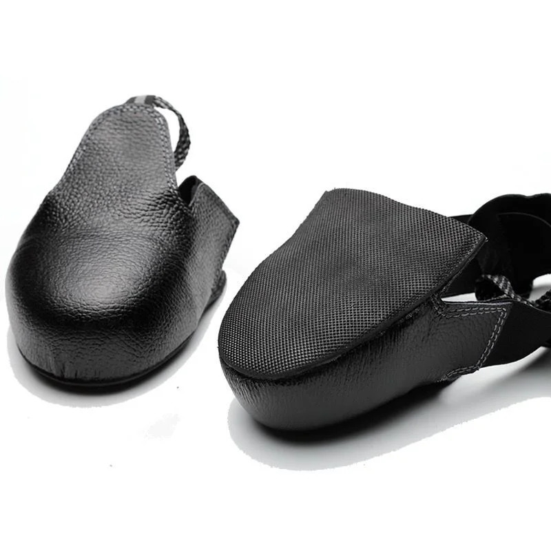 Smash-proof Labour Safety shoes covers Anti-smash Steel-toed toe Protective leather Workplace Visitor 240613