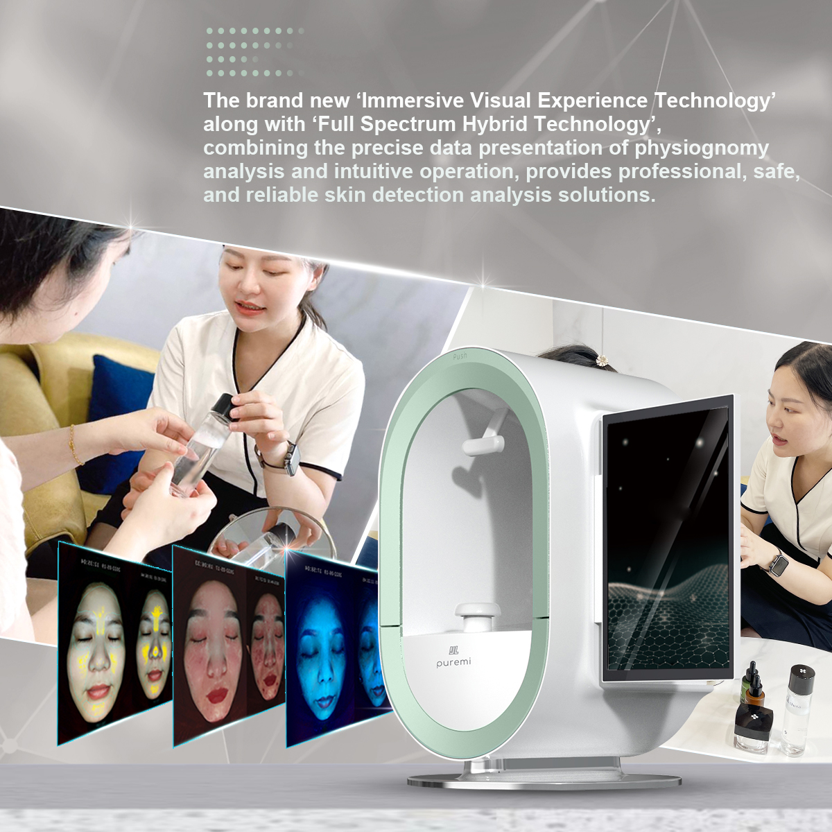 Skin Scanner Diagnostic Analyzer Skin Analyzer Machine Facial For Skin Analysis