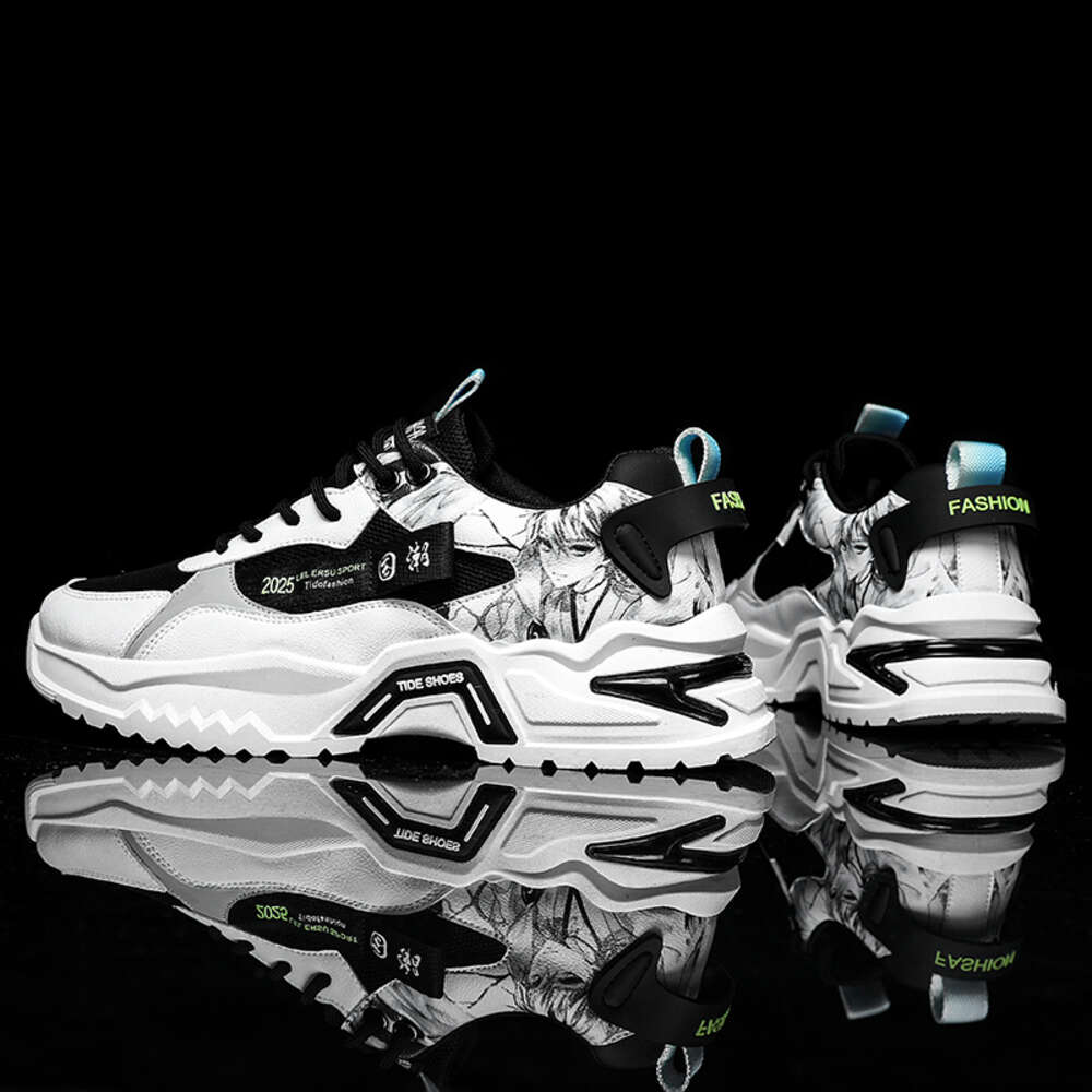 2024 Men's Casual Leather Trend High end Sports Basketball Style Running Shoes