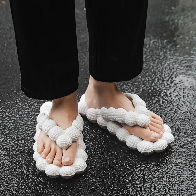 Fashion Mens Summer Shoes Soft Beach Men Flip-flops Simple Male Slippers Outdoor Casual Sandals Versatile Half Drag andal Male 240613