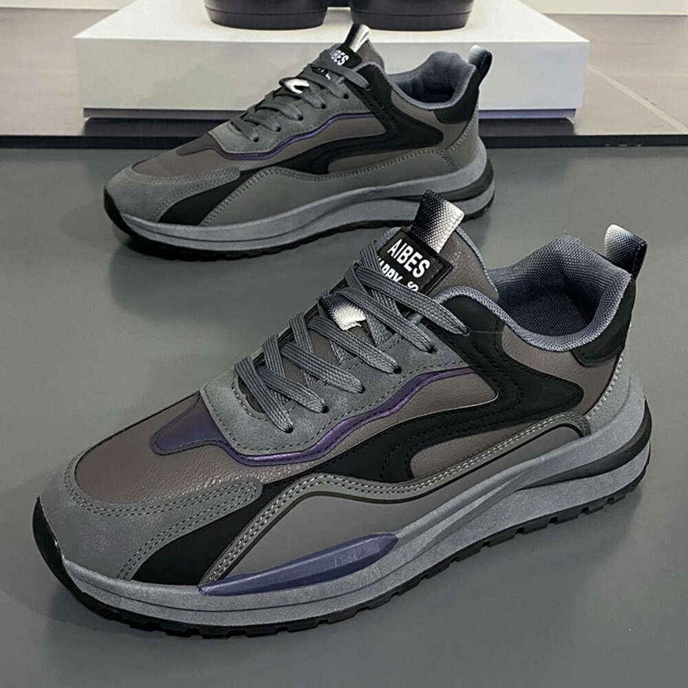 2024 Men's Fashion Sports Shoes Breathable and Comfortable Casual Walking with Thick Sole New Release