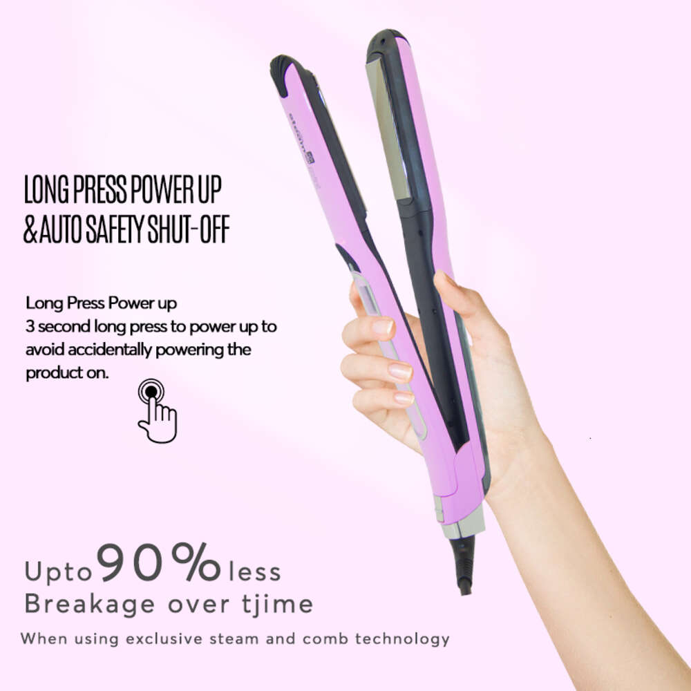 Top Selling New Arrival Vapor Pod Fast Steamer Flat Iron Titanium Tourmaline Coating Professional Steam Hair Straightener