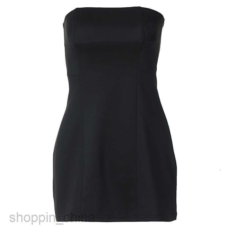 Basic Casual Women Dresses Women's clothing summer new sexy strapless versatile niche style short dress