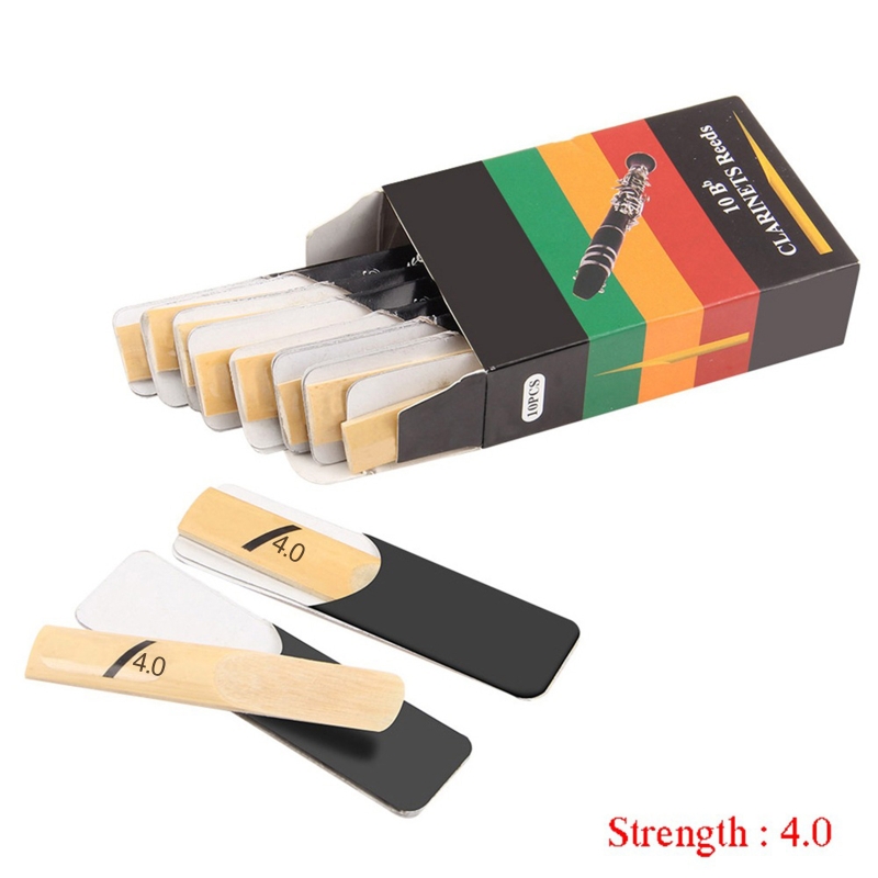 652F 10pcs Clarinet Reed Traditional Reeds with Thinner Reed Tip & Unfiled Cut