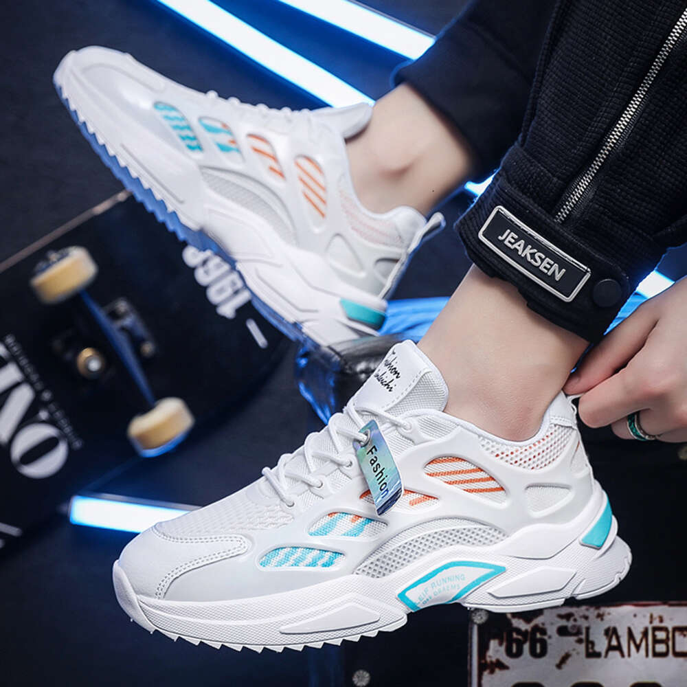 High Quality Men's Casual Sports Running Breathable Mesh Surface Walking Shoes Wholesale