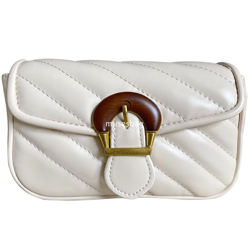 Xiaoxiangfeng Embroidered Thread Chain Texture High Grade Crossbody Small Bag New Small and Versatile One Shoulder Small Square Bag for Women
