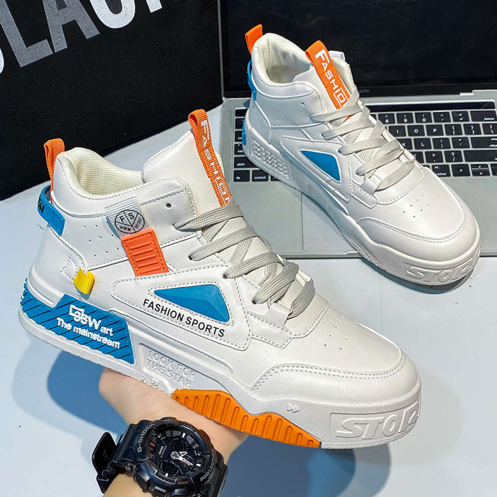 2024 New Product High Top Flat Bottom Sports Skateboarding Style Casual Shoes for Men