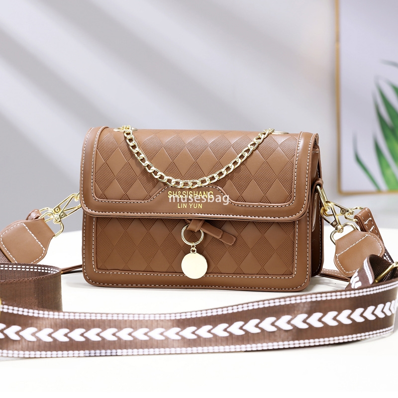 High quality women's designer multifunctional practical small bag high-end diamond grid small square bag fashionable and versatile single shoulde
