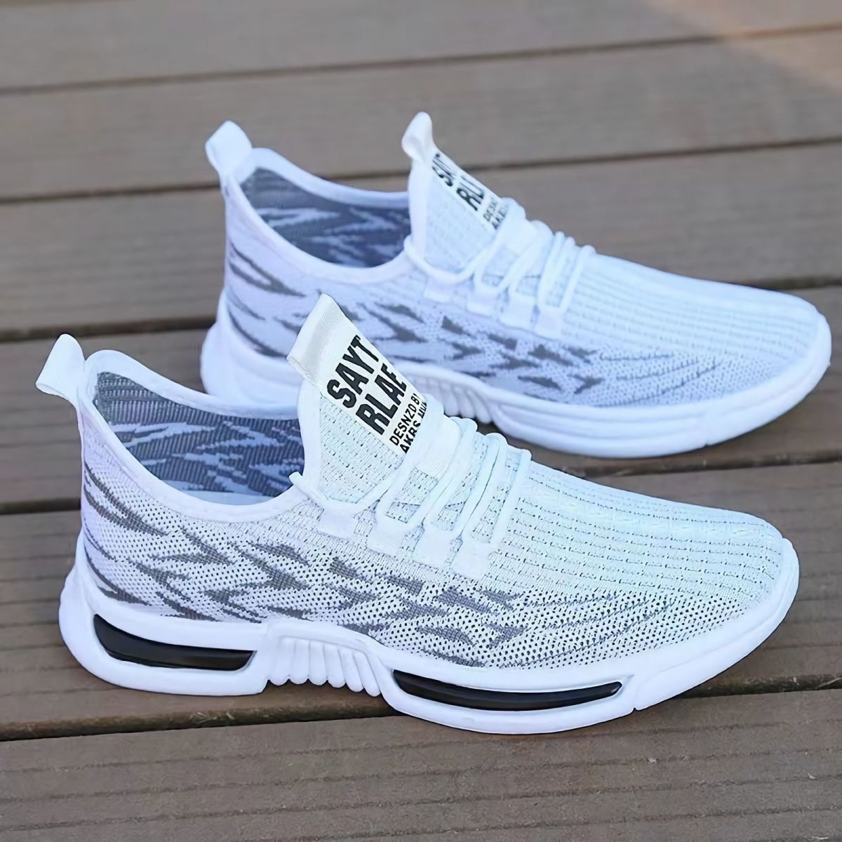 Sports Shoes For Male Fashionable And Versatile Running Shoes Mesh Breathable Casual Hiking Shoes
