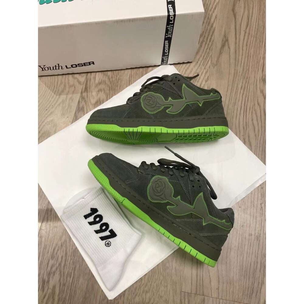 Ddmysports Dark Night Rose Sneakers Women Spring Fashion New Niche Design National Tide Couple It Color Sports Casual Bread Shoes OUTDOOR