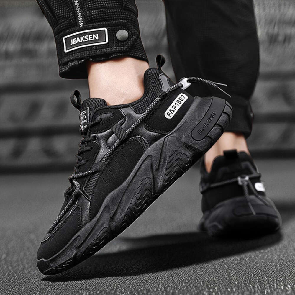 Fiess Walking Outdoor Comfortable Breathable Men's Casual Sports Chunky Shoes for Men