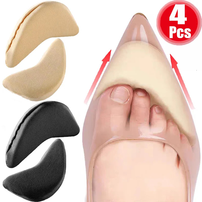 Sponge Forefoot Insert Pads Women Pain Relief High Heel Insoles Reduce Shoe Size Filler Protector Adjustment shoe Accessories 240613