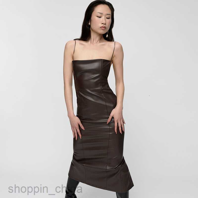 Basic Casual Dresses new style fashionable street style sexy backless slim fitting split strap dress for Women Shirt Dress