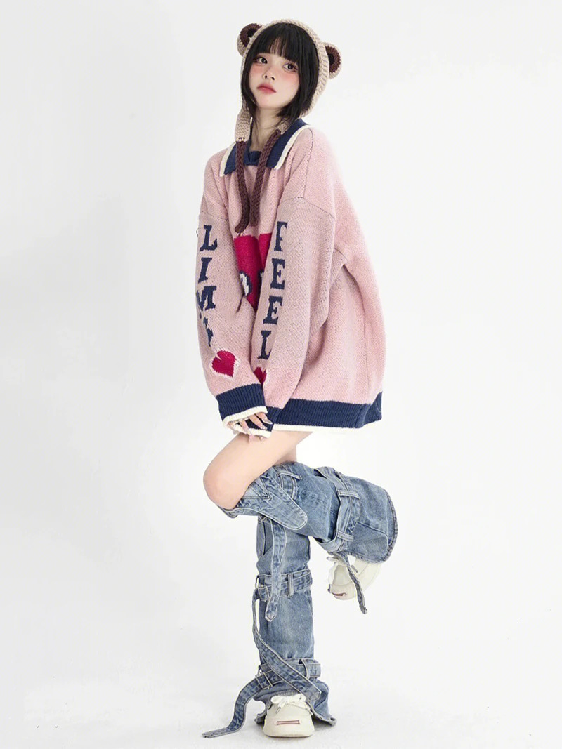 REDDACHiC Acubi Fashion Y2k Leg Warmers Women Streetwear Bandage Denim Boots Cover Long Knee-high Socks Womens Gaiter Japanese 240613