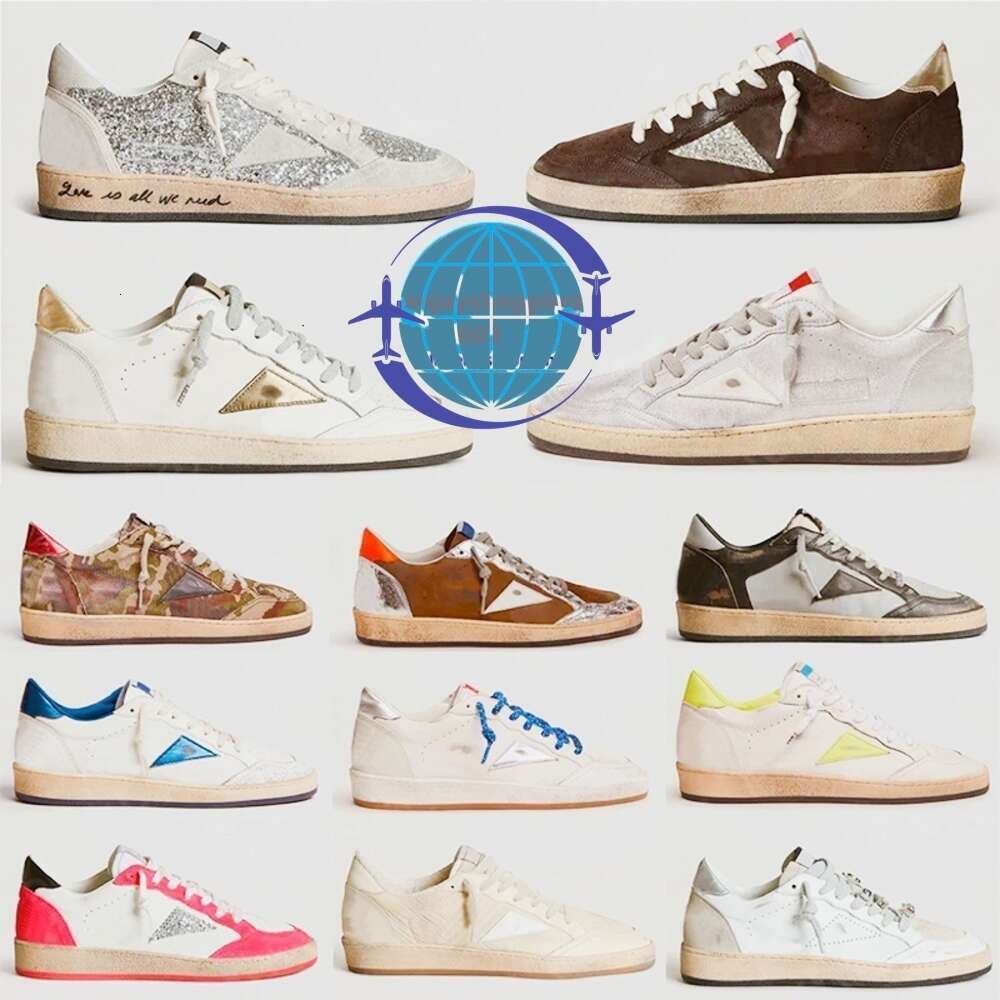 2024 Designer Loafers Golden Sneakers Super-star S Shoes Leather Italy Dirty Old Shoe Brand Women Men Black White Ball Casual Star Trainers 35-45