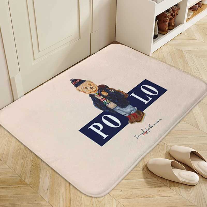 Carpets Bathroom Rug A-Polo Bears Aesthetic Carpet Living Room Floor Carpets Useful Things for Home Decorations Foot Mat Kitchen MatL406