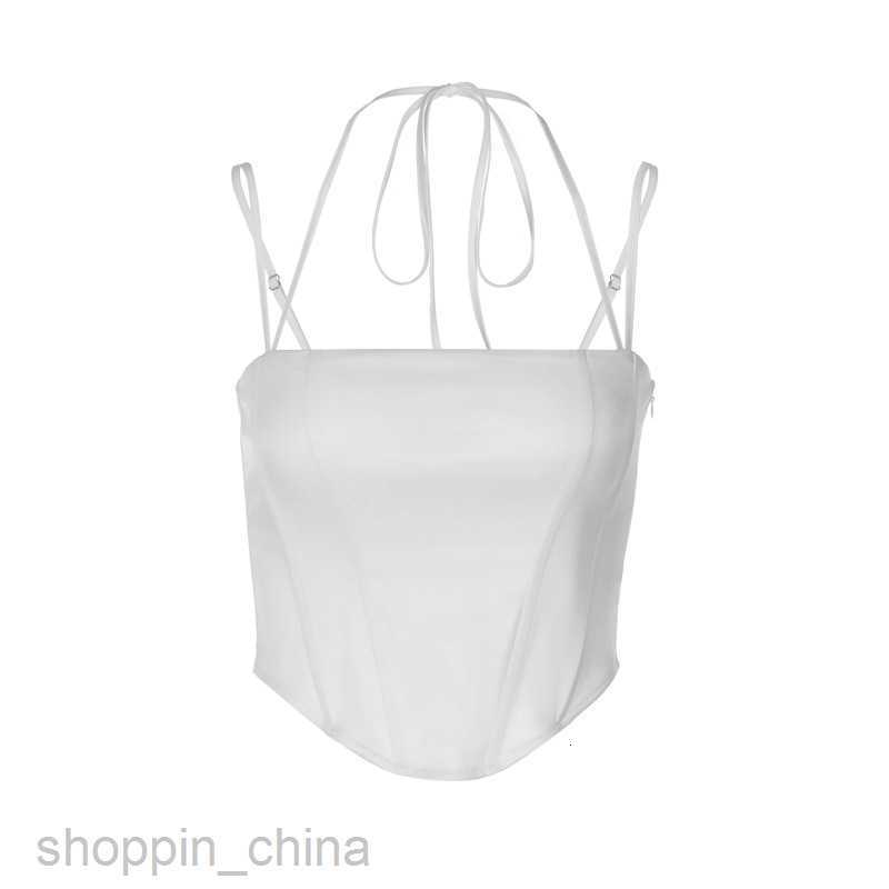 Women's Tanks Camis solid color slim fit essential for street outings spicy girl style wrapped chest small suspender women clothing vest tees top