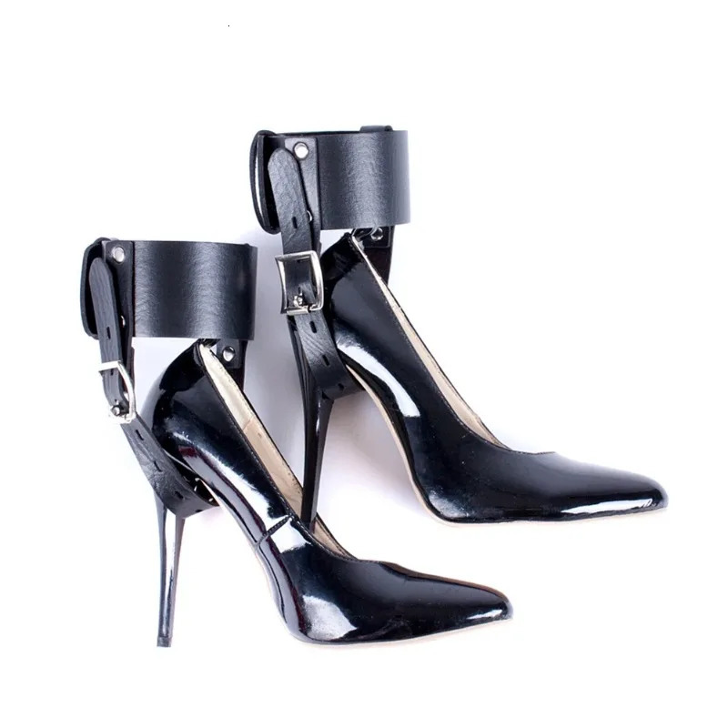 1 Pair High Heels Locking Belt Ankle Cuff High-Heeled Shoes Restraints Kit Shoes Accessories 240613
