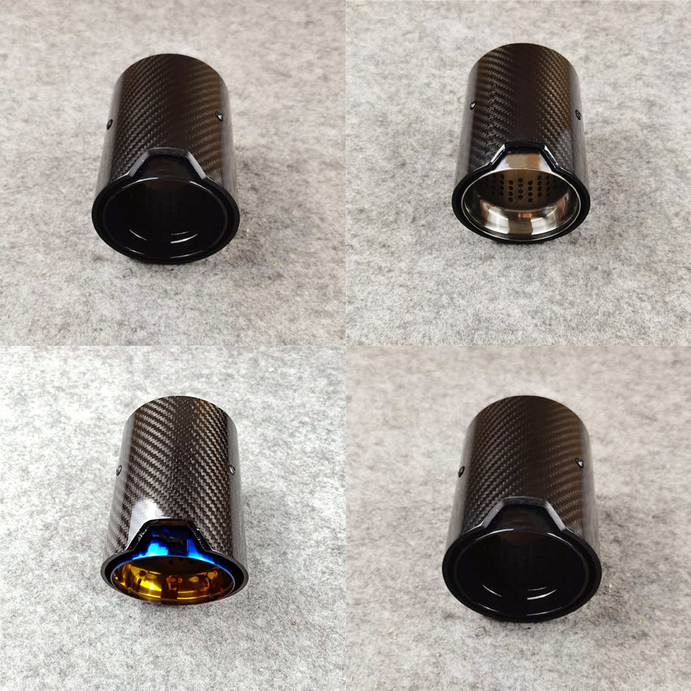 1 Pc Exhaust Pipe For M2 M3 M4 F80 F82 F83 F87 M135i M140i M235i M240i M335i M340i Black/Silver/Blue Tails Muffler Tip Nozzles