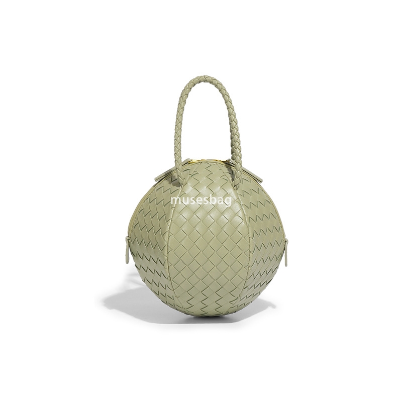 Fashionable Design Spring/Summer New Handwoven Handheld Embroidered Ball Bag with Simple and Versatile Texture Single Shoulder Crossbody Bag for Women