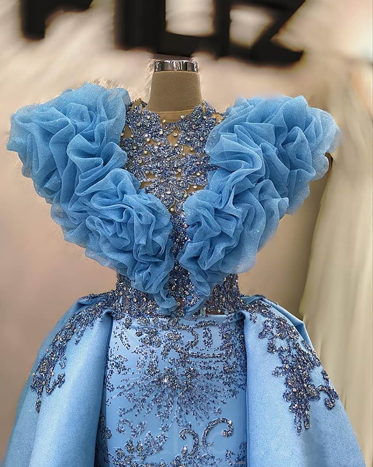 Prom Vintage Evening Gowns With Detachable Train Beading Sequins Rhie Custom Made Party Dresses Vestidos De Noche 6660306