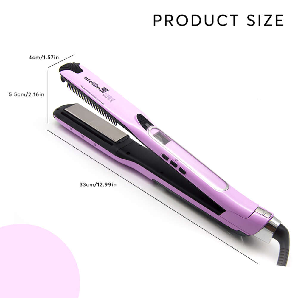 Top Selling New Arrival Vapor Pod Fast Steamer Flat Iron Titanium Tourmaline Coating Professional Steam Hair Straightener