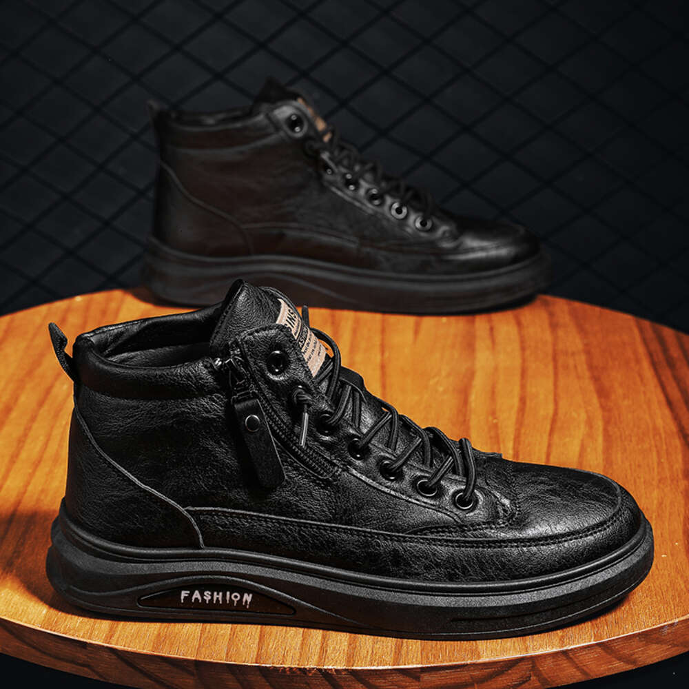 2024 Men's Outdoor Skateboarding Hot Selling Sliding Shoes with Ankle Zipper Casual Style