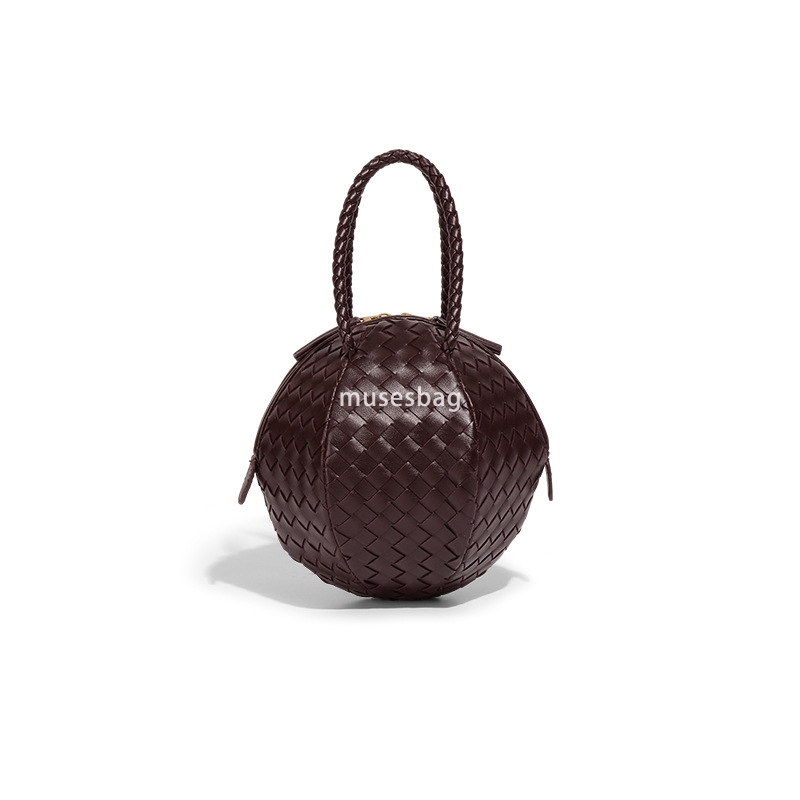 Fashionable Design Spring/Summer New Handwoven Handheld Embroidered Ball Bag with Simple and Versatile Texture Single Shoulder Crossbody Bag for Women