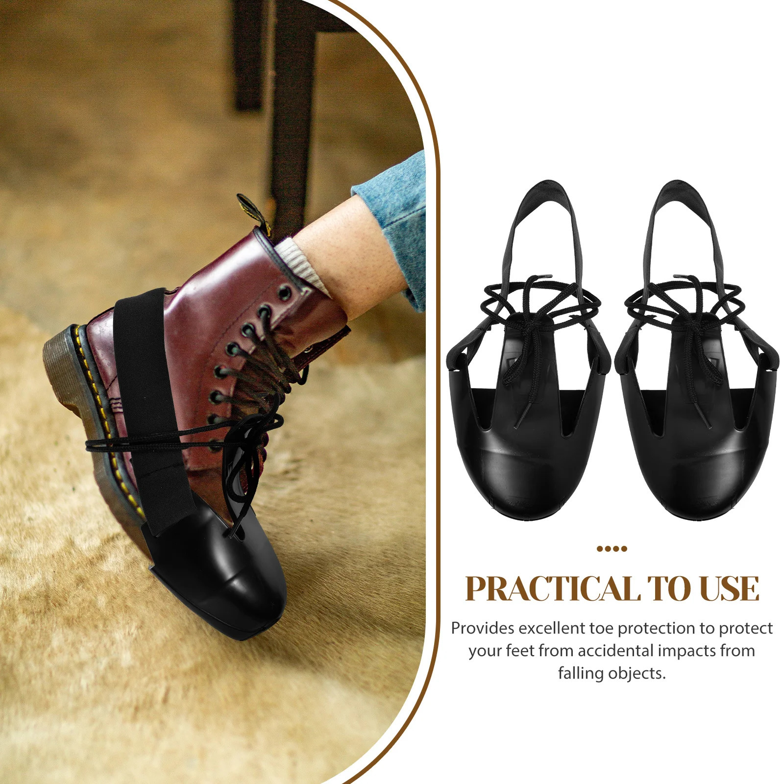 Anti-smash Safety Shoe Covers Overshoes Steel Toe Pvc Labor Insurance for Work Protective 240613