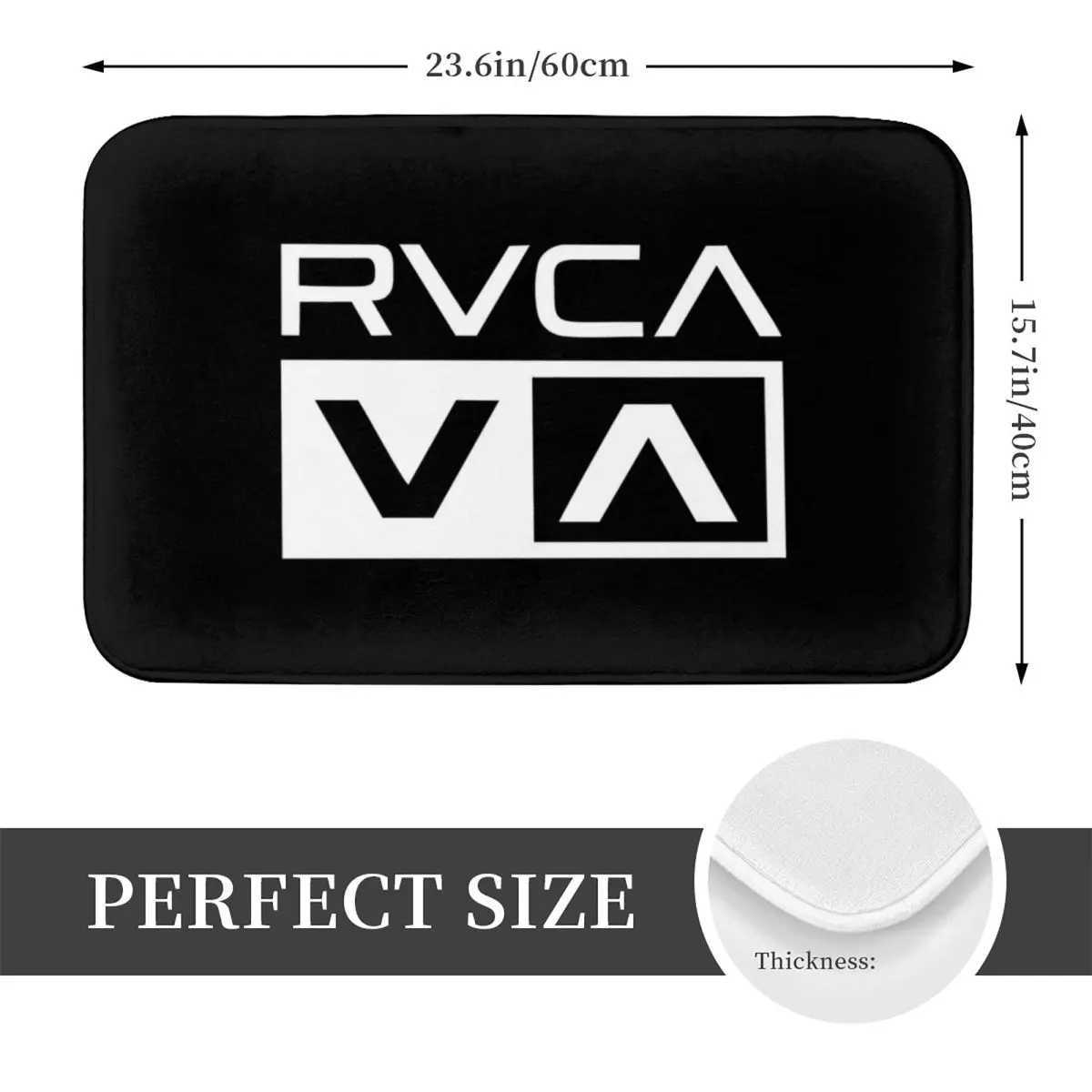 Carpets White Rvca Clothes Non-slip Doormat Floor Mat Sand Scraping Carpet Rug for Kitchen Entrance Home Balcony Footpad MatsL406