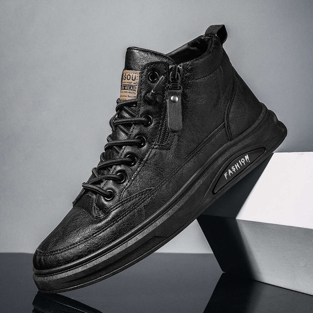 2024 Men's Outdoor Skateboarding Hot Selling Sliding Shoes with Ankle Zipper Casual Style