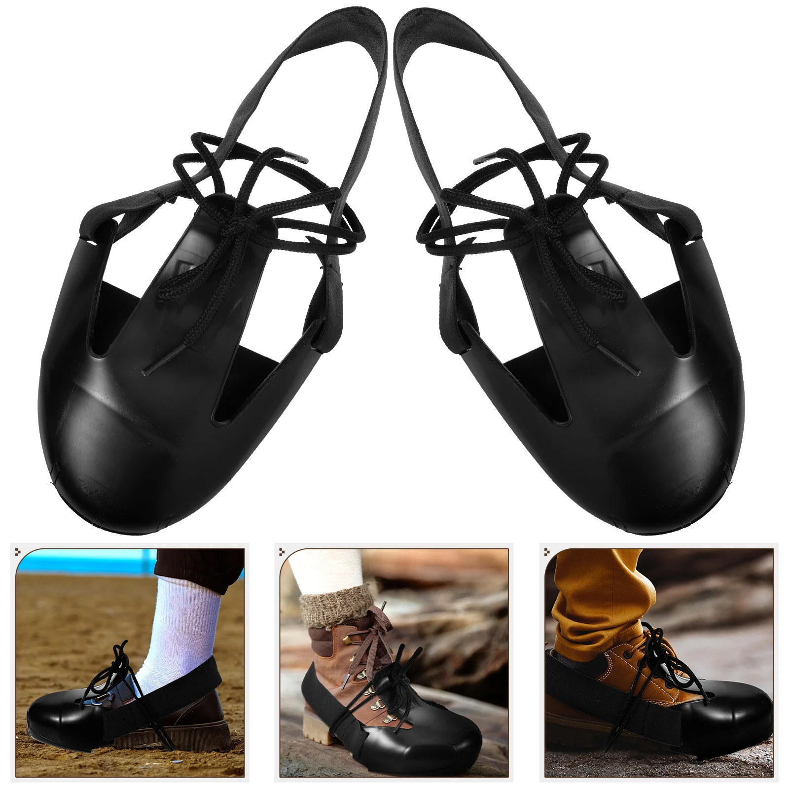 1 Pair Safety Shoe Covers with Steel Toe-cap Labor Insurance Protective Overshoes for Production Area 240613