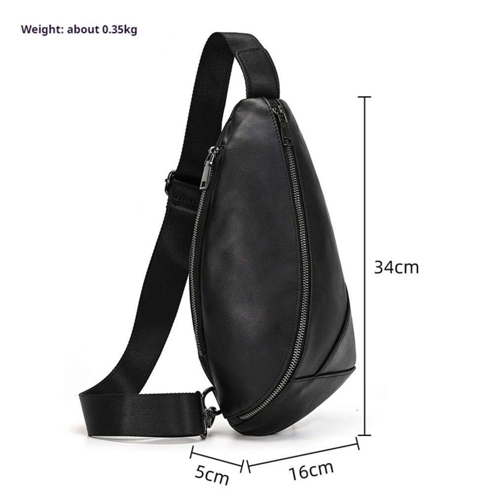 Fashionable chest crossbody genuine leather handbag shoulder bags cowhide men's bag, casual bag genuineleatherhandbagshoulderbags H6.12#80