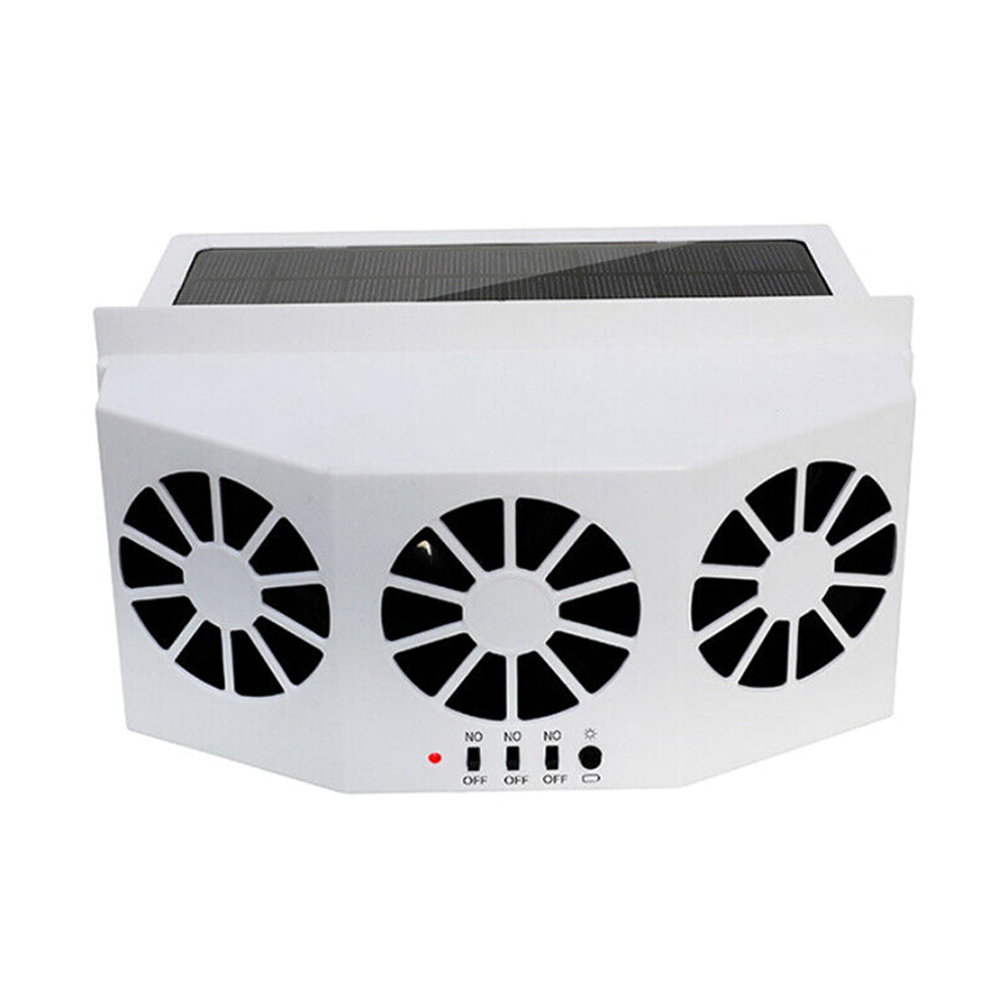 Portable Car Quiet Air Conditioner Solar Cooling Fan Auto Truck Vehicle Cooler Energy Saving