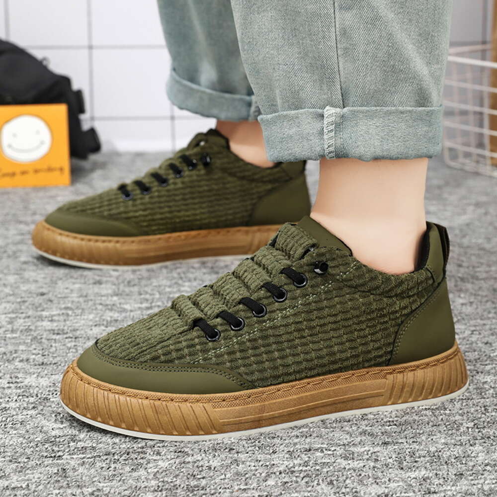 2024 New Product Flat Bottom Lazy Sports Multi functional Breathable Casual Men's Canvas Shoes