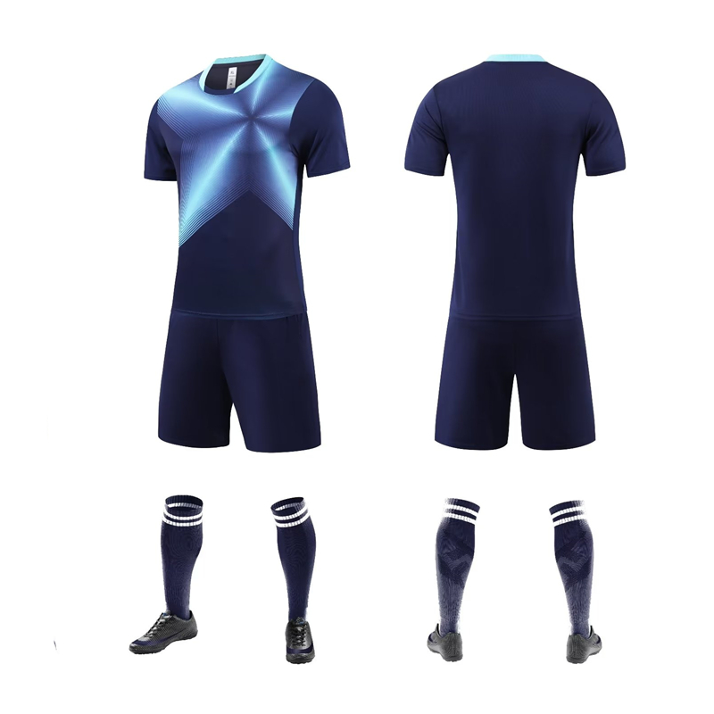 New Football Outfit Tracksuit Kids Men's Soccer Jerseys Set Boys Adult Running Training Uniform Soccer Team Shirt Suit Equipment