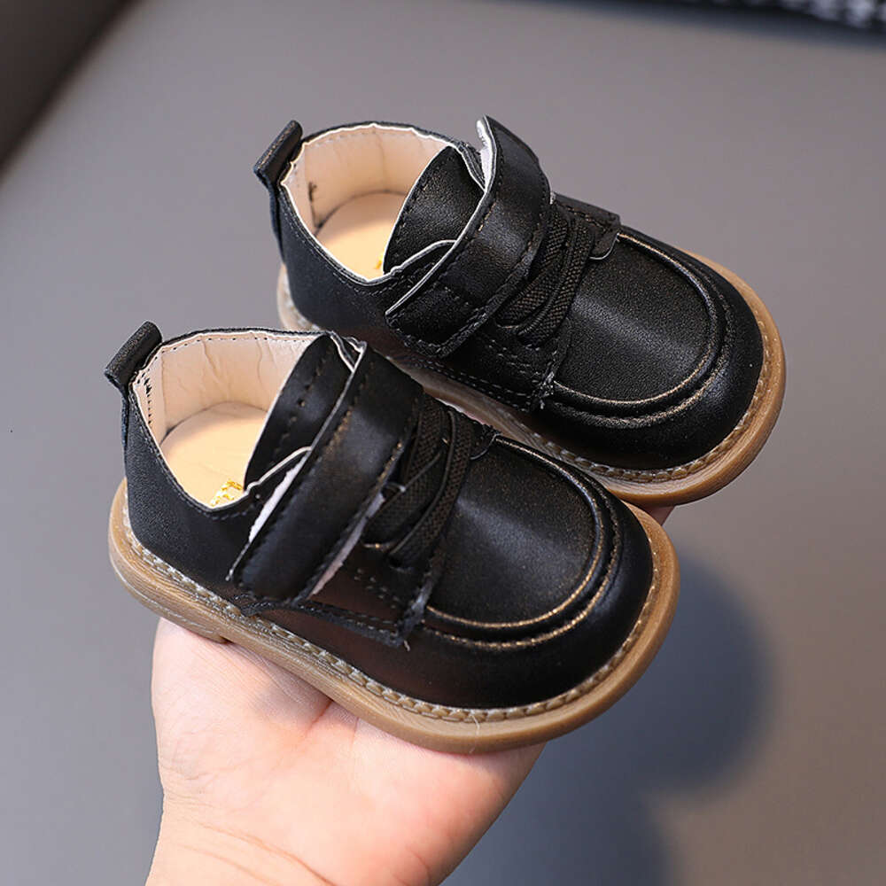 2024 autumn new 0-3 year old baby walking for boys and girls, soft soled children's leather shoes F613-20