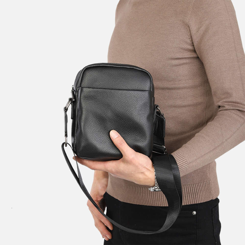 minimalist New and fashionable leather with large capacity men's shoulder bag, top layer cowhide crossbody bag H6.13#63 ddmythur
