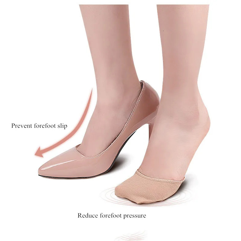 Non-slip Forefoot Pad For Shoes Womem High Heels Pad Pain Relief Invisible Breathable Shoe Insole Inserts Cushion Accessories 240613
