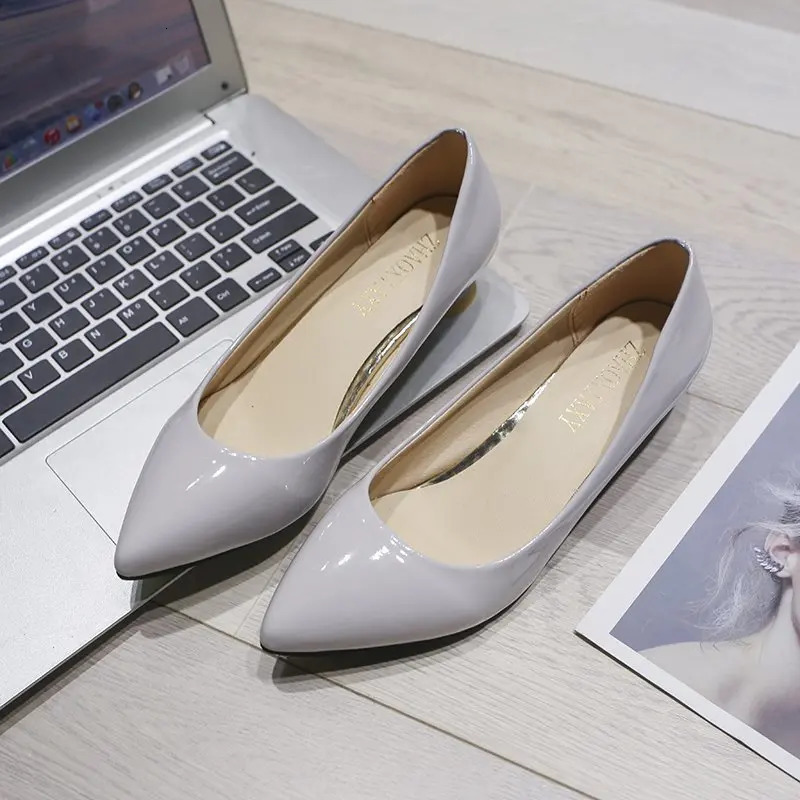 Low Heel High Heels Stiletto Wild Womens Shoes Simple Comfort Work Shoes Shallow Mouth Pointed Single Shoes Fashion Pumps 240612