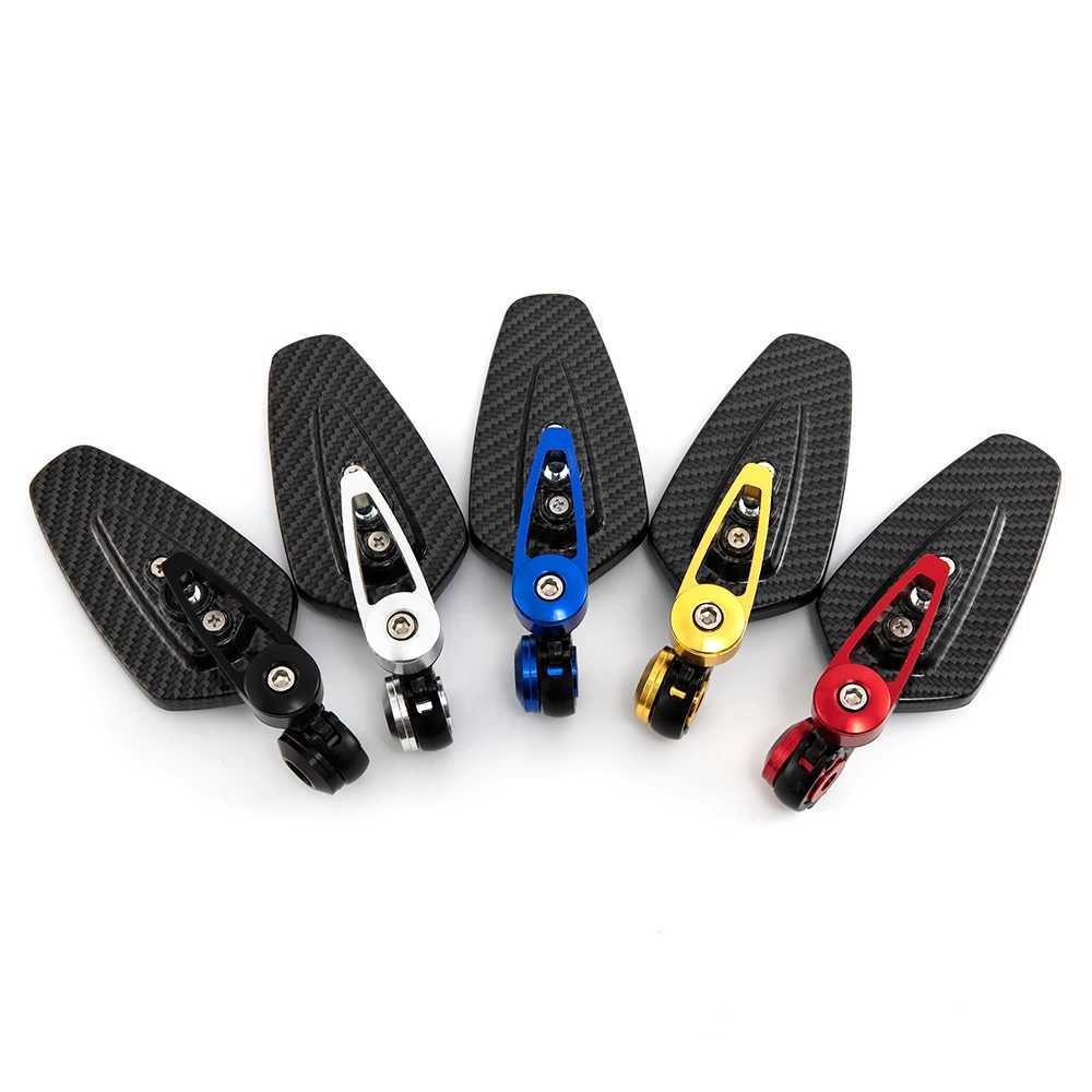 Motorcycle Mirrors 7/8 22mm Motorcycle Rearview Mirrors Universial Motorcycle Aluminum Bar End Mirror Motorbike Handlebar Side Rearview Mirrors