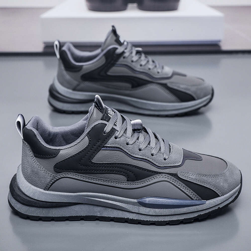 2024 Men's Fashion Sports Shoes Breathable and Comfortable Casual Walking with Thick Sole New Release