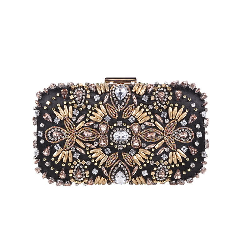 New Rhinestone Dinner Bag Water Diamond embellishment Handheld Bag Handmade Bridal Evening Dress Bag Bridesmaid Storage Bag